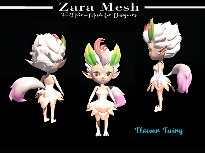 Second Life Marketplace ZM Fantasy Flower Fairy FULL PERM MESH